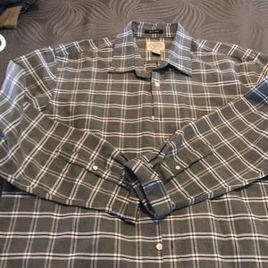 Casual grey checked dress shirt